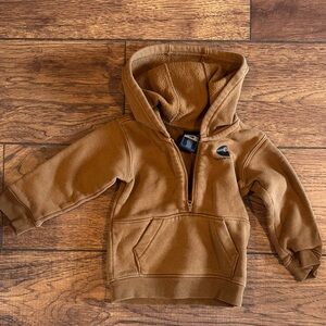 Carhartt Kids Tan/Brown Hooded Fleece Pullover